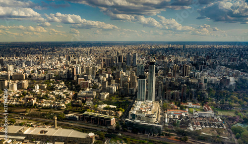 Skyline Panorama Aerial Buenos Aires Argentina photo