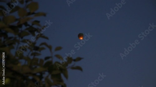 Chinese flying lantern photo