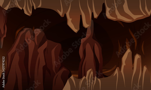 A Underground dark cavern