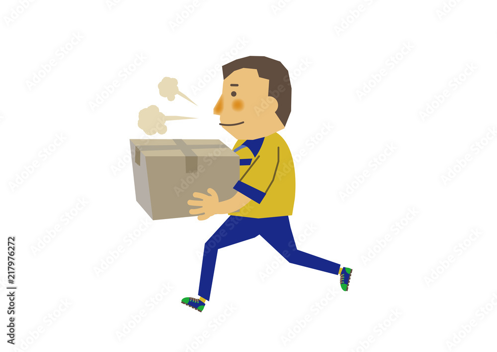 仕事する人物。宅配。物流。運送会社の作業員。 仕事する人物。宅配。物流。運送会社の作業員。