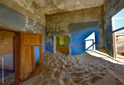 Sand has invaded and taken over these rooms in Kolmanskoppe photo