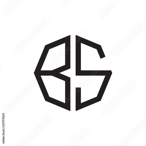 two letter BS octagon logo