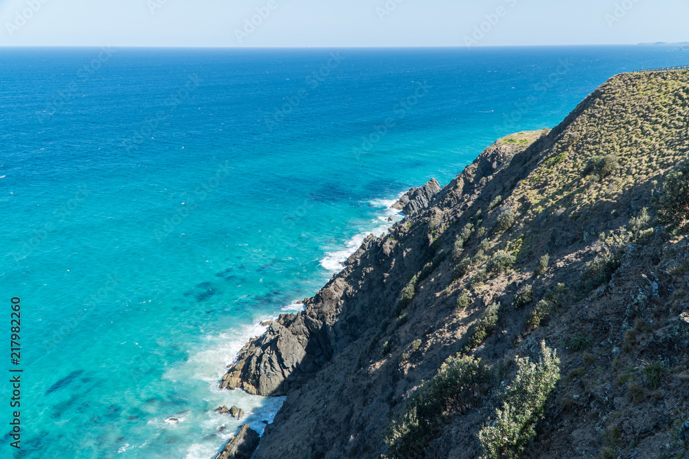 cliffs at the cape byron lighthouse