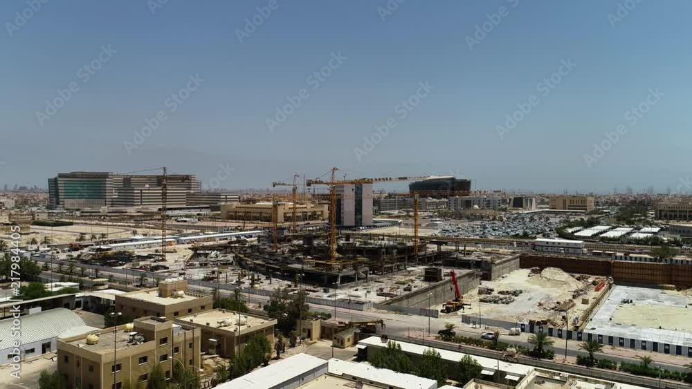 Video clip of construction site in middle east Video clip of construction site in middle east