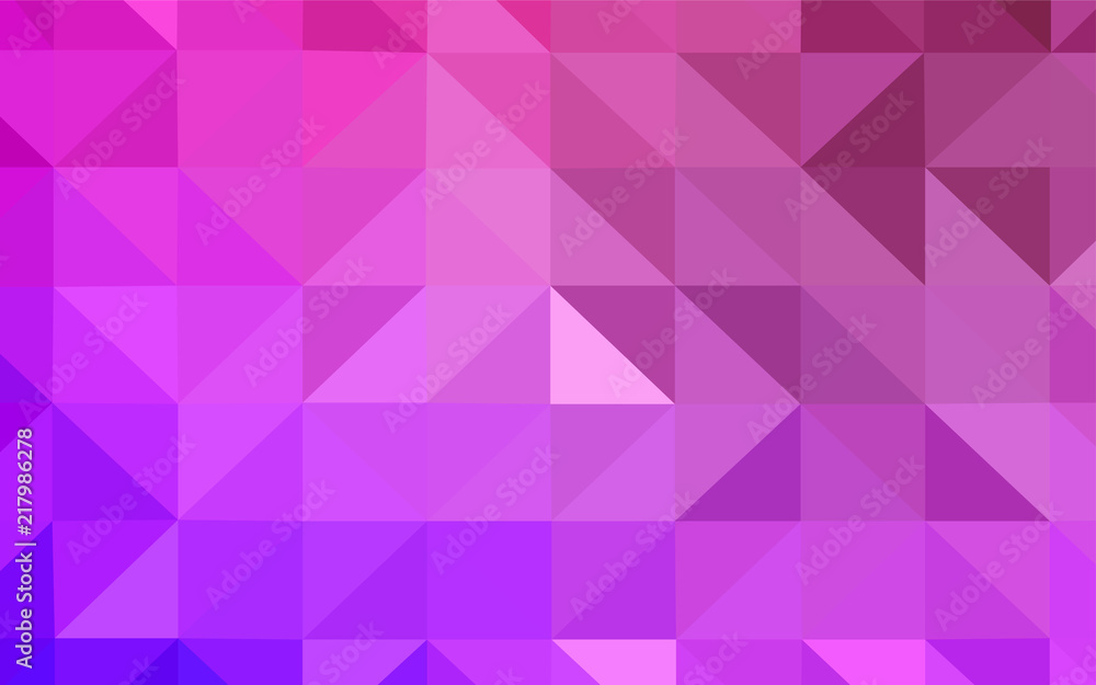 Light Purple, Pink vector triangle mosaic texture. Light Purple, Pink vector triangle mosaic texture.