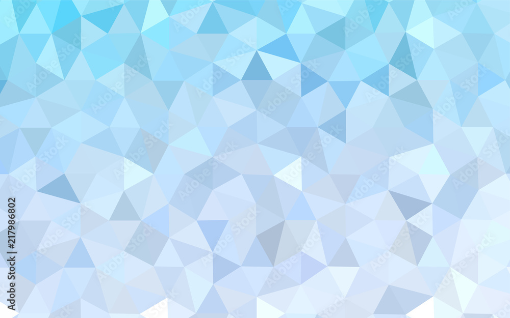 Fototapeta premium Light BLUE vector triangle mosaic texture.