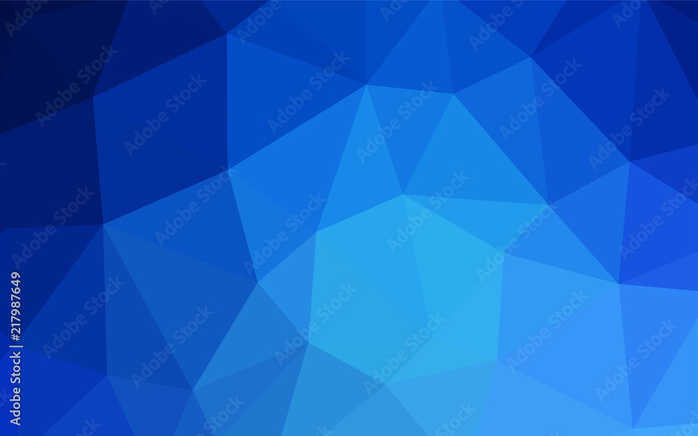 Light BLUE vector shining triangular backdrop. Light BLUE vector shining triangular backdrop.