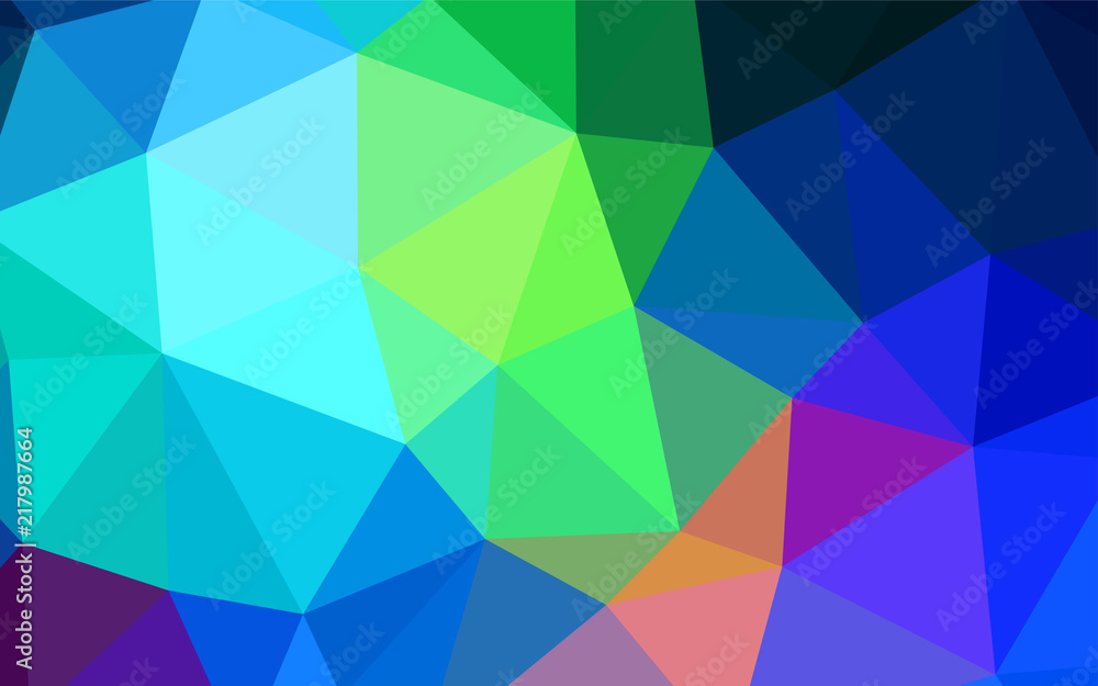 Light Blue, Green vector abstract polygonal pattern. Light Blue, Green vector abstract polygonal pattern.