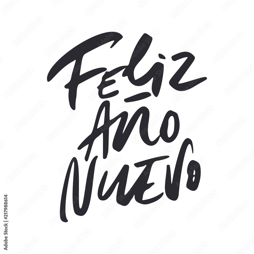 Feliz Ano Nuevo Lettering Feliz Ano Nuevo Lettering