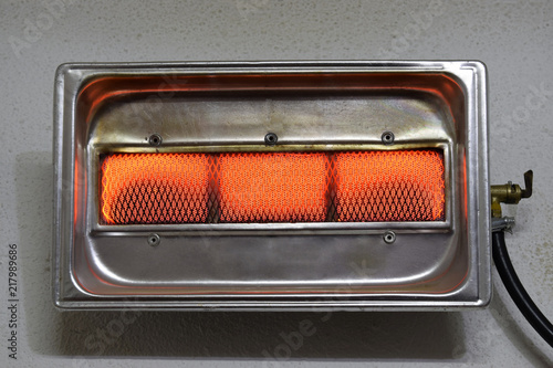 gas heater of house inclusions close-up