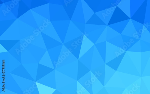 Light BLUE vector shining triangular layout.