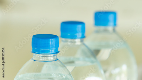 Plastic drink water bottles