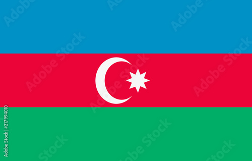 Photography National Flag of Azerbaijan