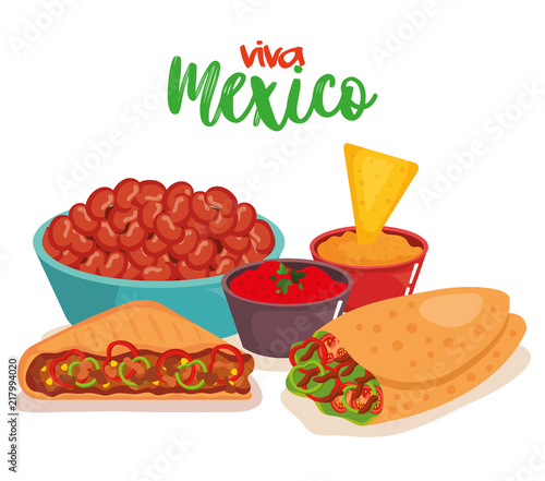 delicious mexican food icons