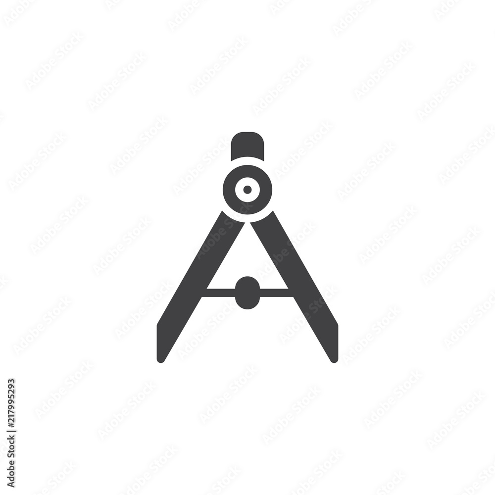 Compass vector icon. filled flat sign for mobile concept and web design. Architect simple solid icon. Drawing divider symbol, logo illustration. Vector graphics Compass vector icon. filled flat sign for mobile concept and web design. Architect simple solid icon. Drawing divider symbol, logo illustration. Vector graphics