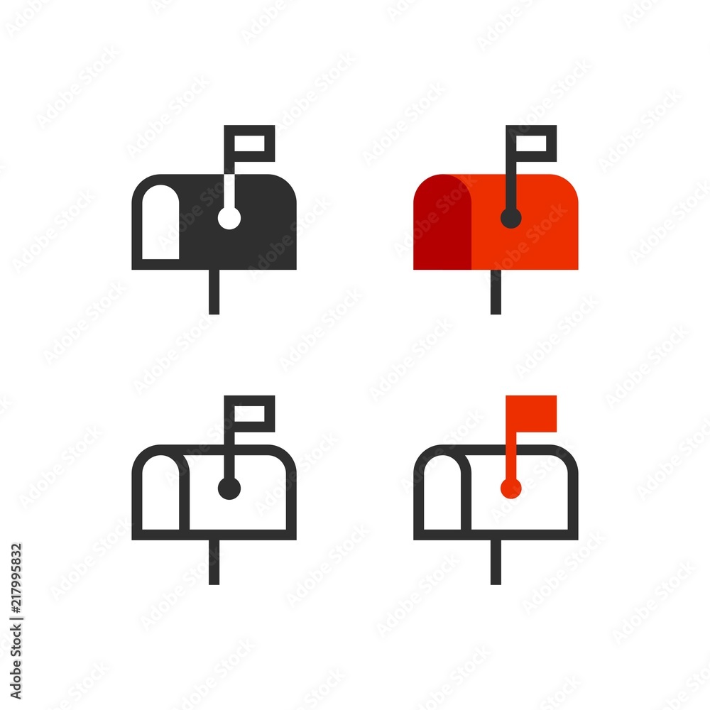 Mail box icons Mail box icons