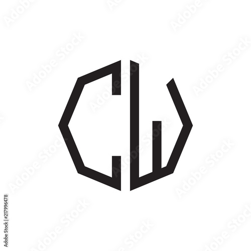 two letter CW octagon logo
