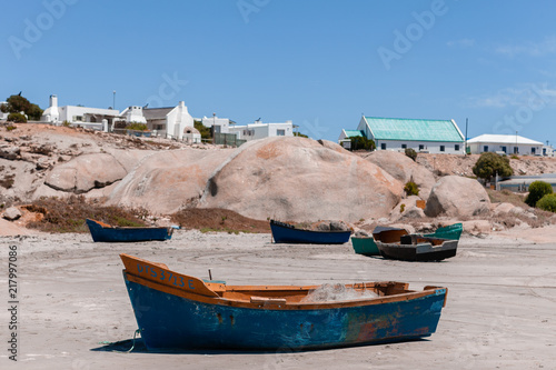 Local fishermen boats at Paternoster, South Africa