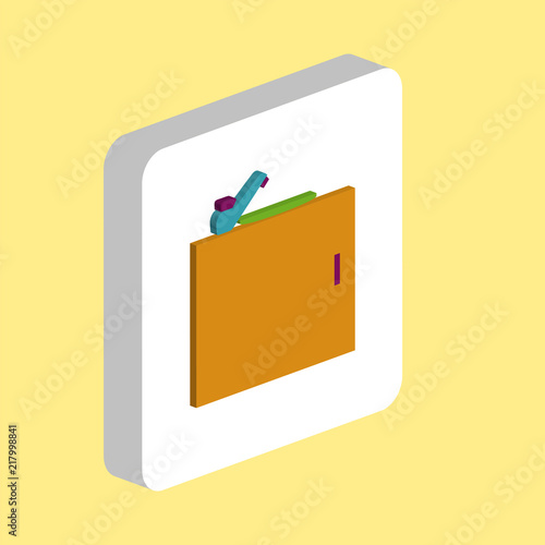 Kitchen Sink Simple vector icon. Illustration symbol design template for web mobile UI element. Perfect color isometric pictogram on 3d white square. Kitchen Sink icons for your business project