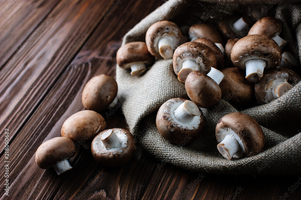 Fototapeta premium Champignon mushrooms 
