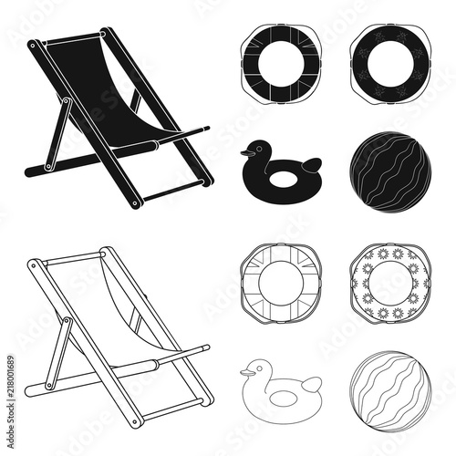 Multicolored swimming circle black,outline icons in set collection for design. Different lifebuoys vector symbol stock web illustration.