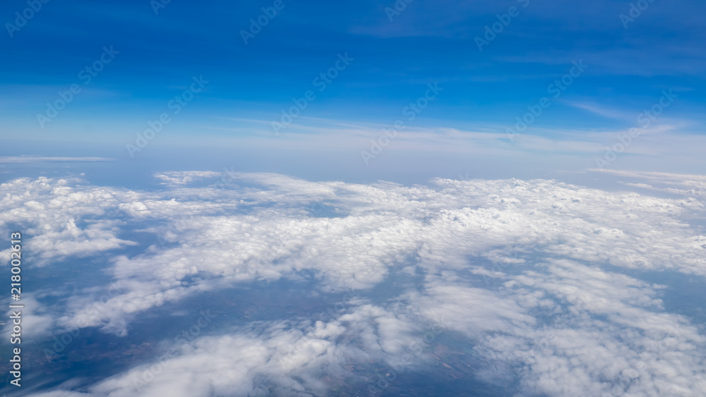 Super big clouds and sky in nature