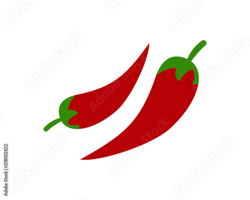 Chili pepper image vector icon logo symbol