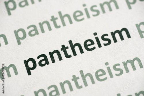Tableau sur toile word pantheism printed on paper macro