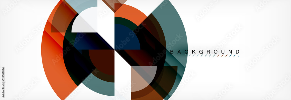 Vector circular geometric abstract background Vector circular geometric abstract background