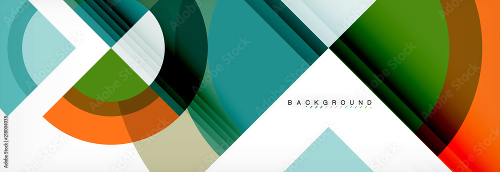 Vector circular geometric abstract background Vector circular geometric abstract background