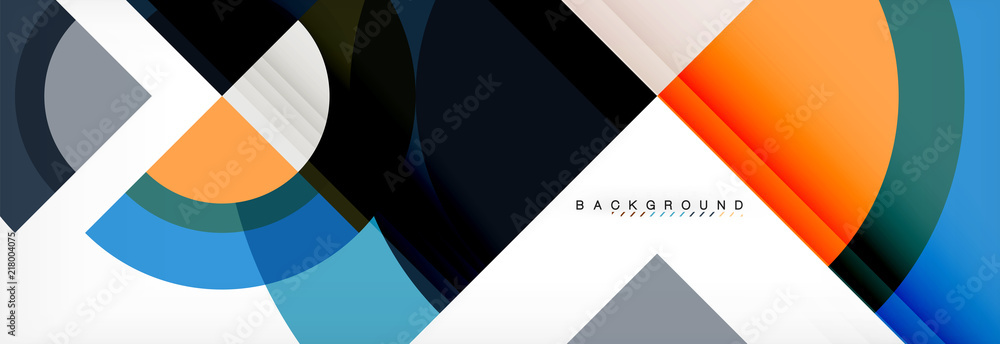 Vector circular geometric abstract background Vector circular geometric abstract background