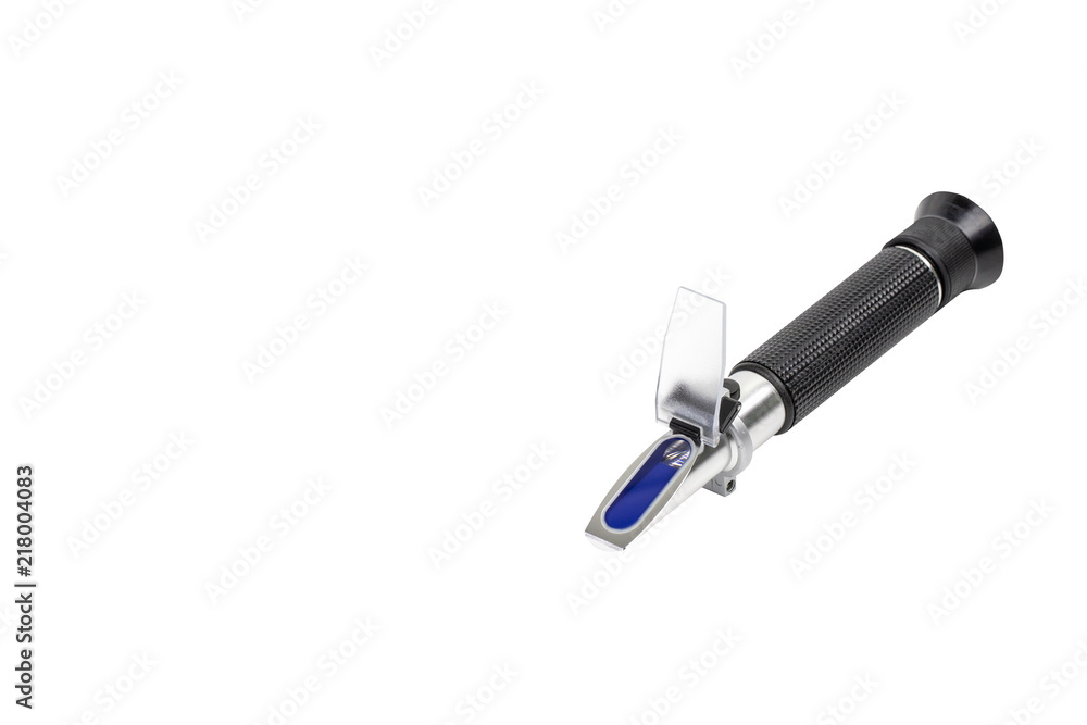 refractometer on white background refractometer on white background