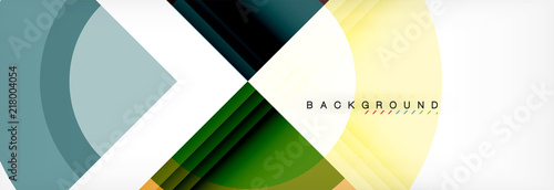 Vector circular geometric abstract background