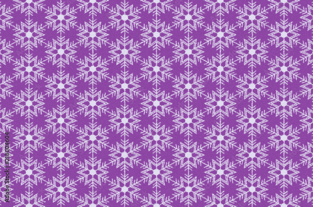 snowflakes on purple sand background