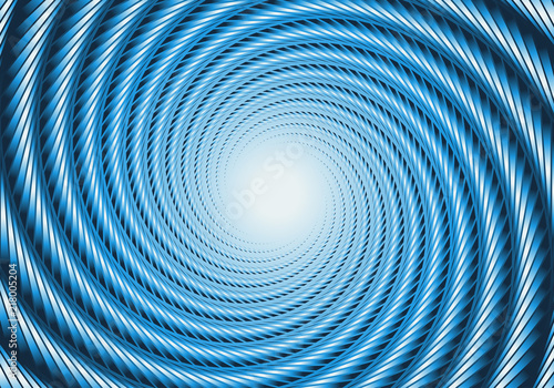 blue shades vortex with gleaming open center