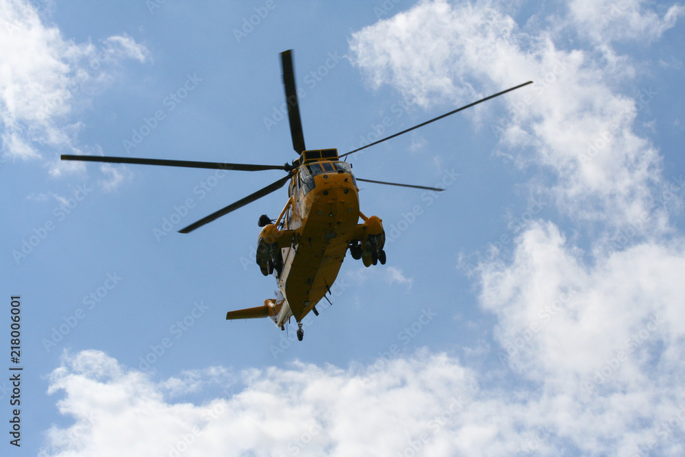 Fototapeta premium Sea King Search and Rescue Helicopter From Front