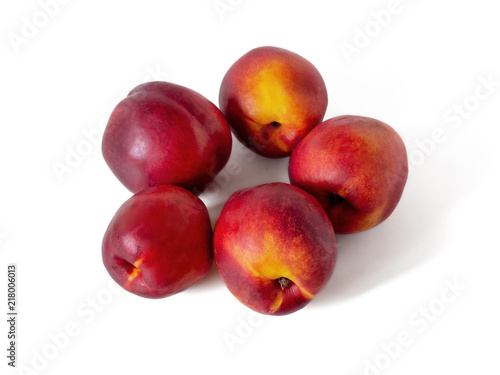 Five ripe nectarines
