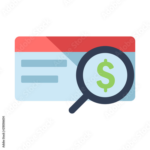 Account verifying flat illustration