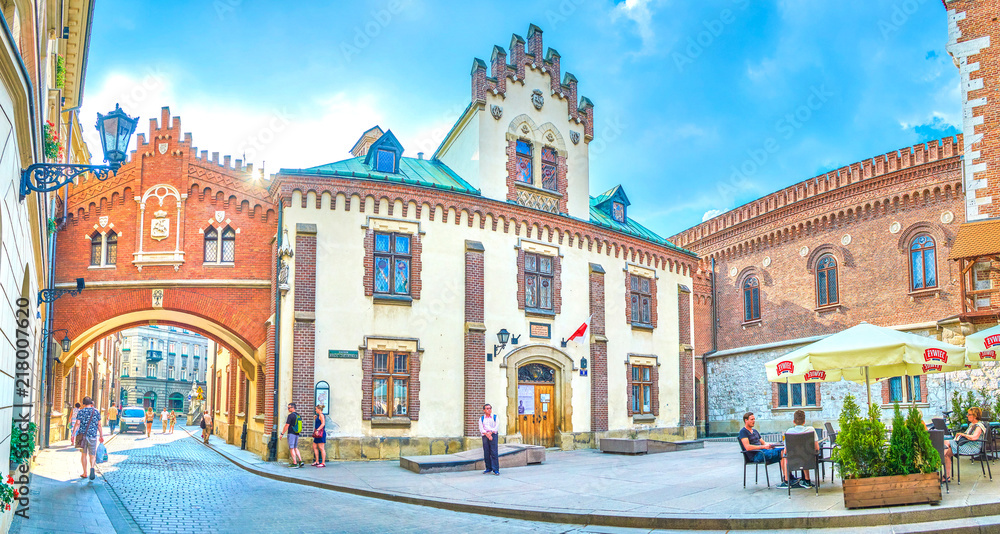 Obraz premium Panorama of Czartoryski Museum in Krakow, Poland