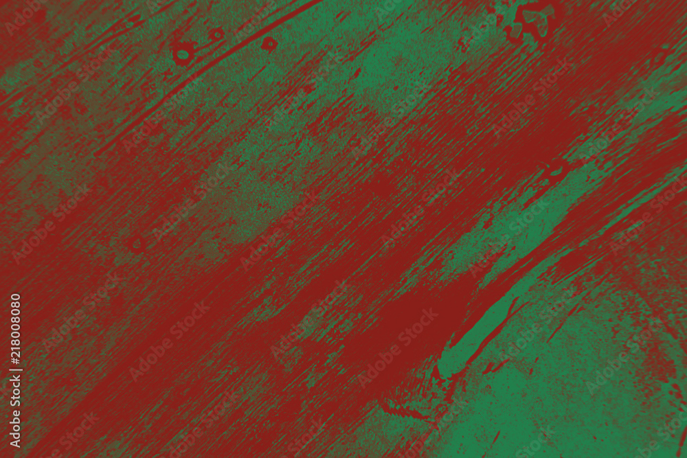colorful red and blue green paint background texture with grunge brush strokes