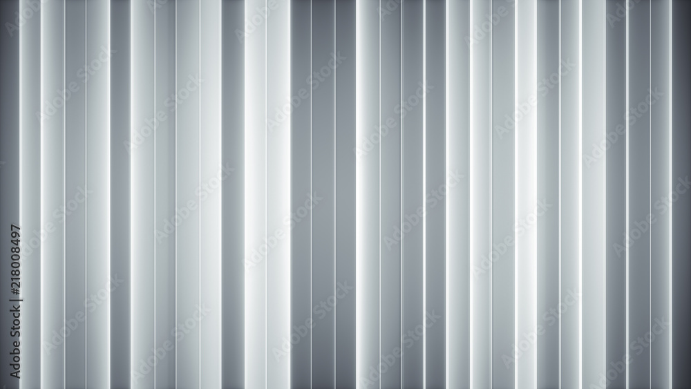 Glowing white vertical lines abstract 3D render Glowing white vertical lines abstract 3D render