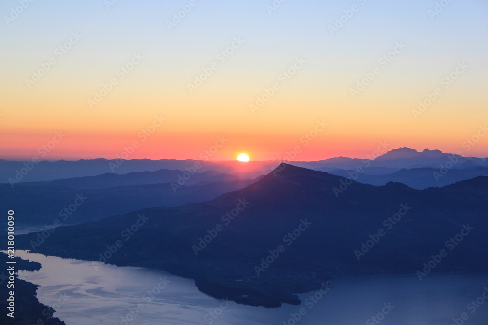 Sunrise over Rigi