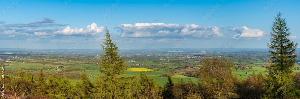 View from the Wrekin, Shropshire, England, UK