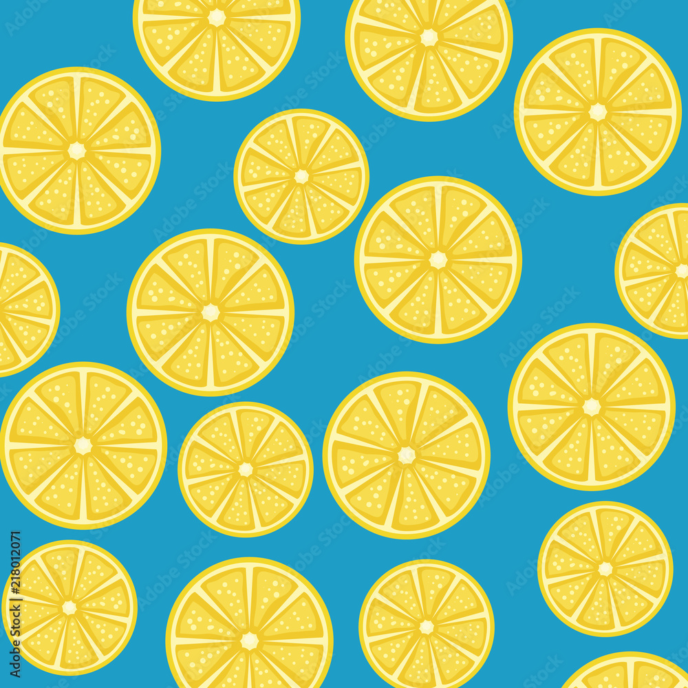 fresh lemons pattern background