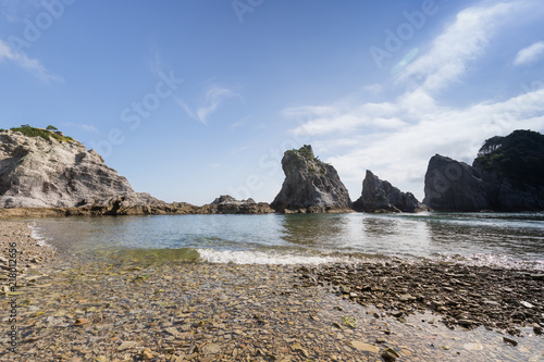 夏の浄土ヶ浜海岸