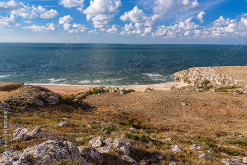 Wild beach on the Black Sea in the Crimea © StockAleksey