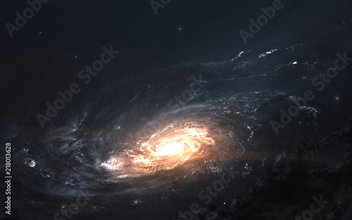 Galaxy, awesome science fiction wallpaper. Elements of this image furnished by NASA © Vadimsadovski