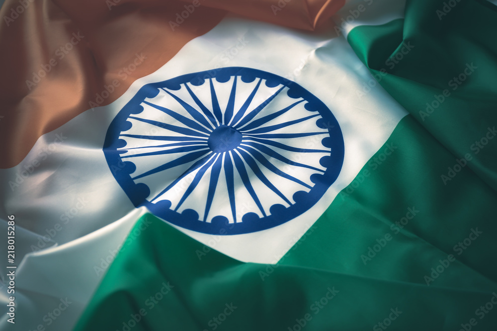 India Flag texture background concept for 15 august independence day  wallpaper, Happy 26 january republic day Banner decoration mock up product  for indien people diwali baisakhi traditional festival Stock Photo | Adobe  Stock