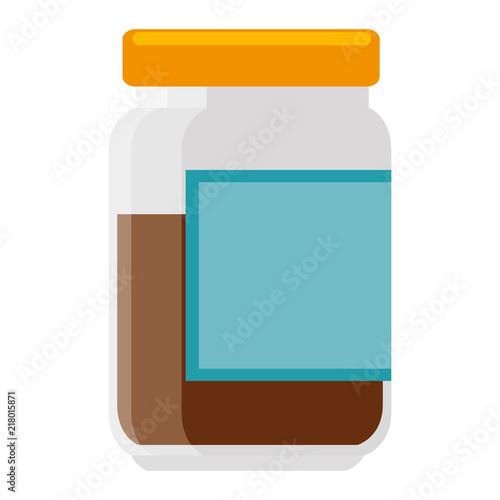 sweet jam bottle icon vector illustration design