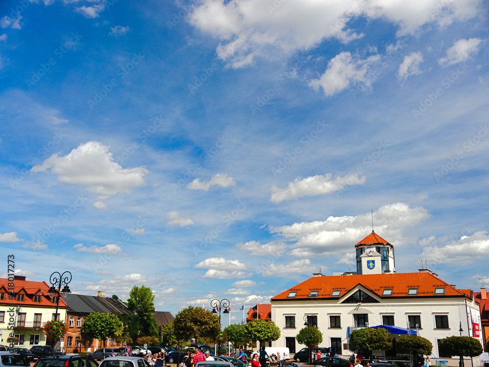 Obraz premium Serock - town at the north bank of the Zegrze lake in the Legionowo County, Masovian Voivodeship, Poland, around 40 kilometres (25 miles) north of Warsaw